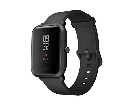 Amazfit Bip - Smartwatch, Monitor de actividad, Pulsómetro, Podómetro, GPS, Bluetooth, Negro