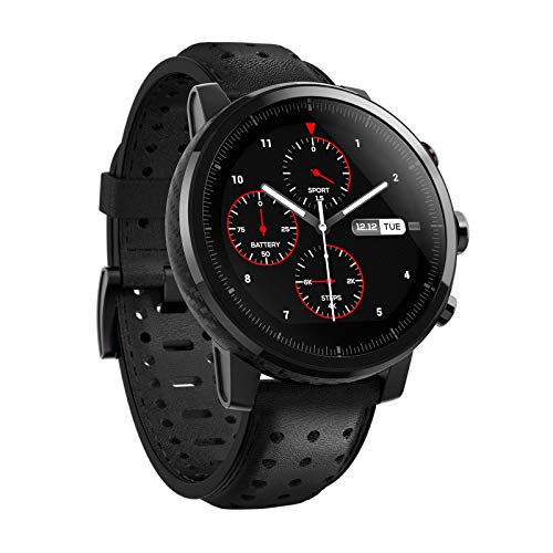 Xiaomi Amazfit Stratos 2S- Smartwatch Multisport, Bisel de cerámica pulida, Cristal de zafiro 2.5D, Resistente al agua hasta 50 metros, VO2 max, hasta 5 días de batería, Bluetooth, diseño premium